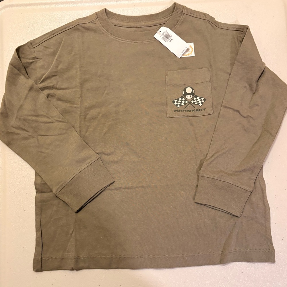 Old Navy Boys Mario Kart Long Sleeve Shirt